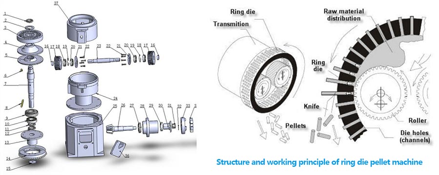 biomass pelletizer components