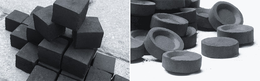 Finished Charcoal Briquettes Finished Charcoal Briquettes