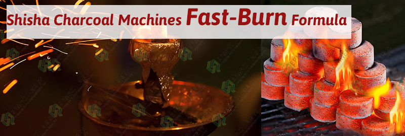 Shisha Charcoal Machines Fast-Burn Formula